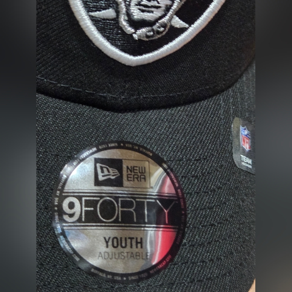 New Era Las Vegas Raiders 9FORTY Youth Adjustable Team cap in‎ black - Picture 3 of 8